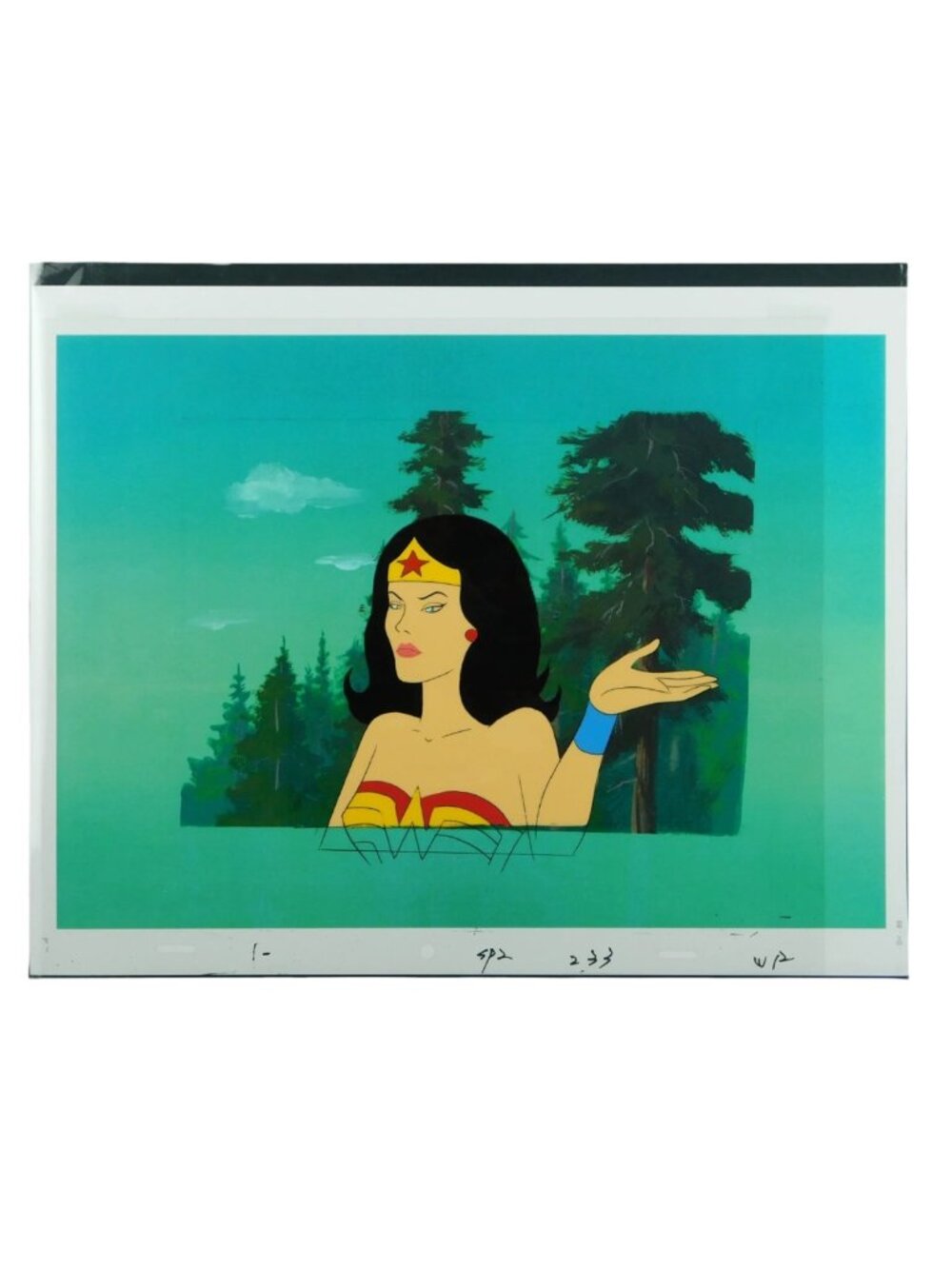 Wonder Woman Animation Production Cel from Hanna-Barbera #W12